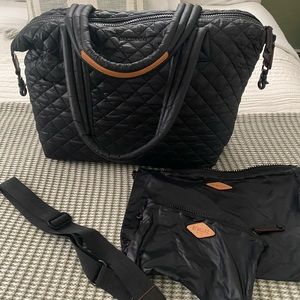 Sold❌MZ Wallace Quilted Black Large Sutton Crossbody Or Shoulder Bag